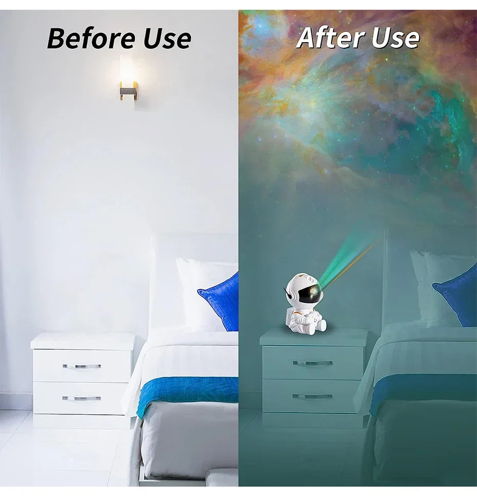 Galaxy Star Astronaut Projector LED Night Light Starry Sky