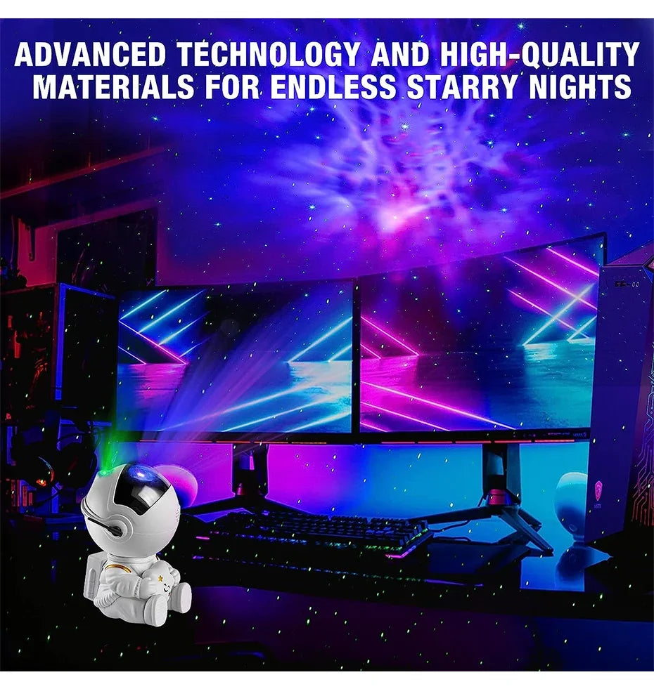 Galaxy Star Astronaut Projector LED Night Light Starry Sky