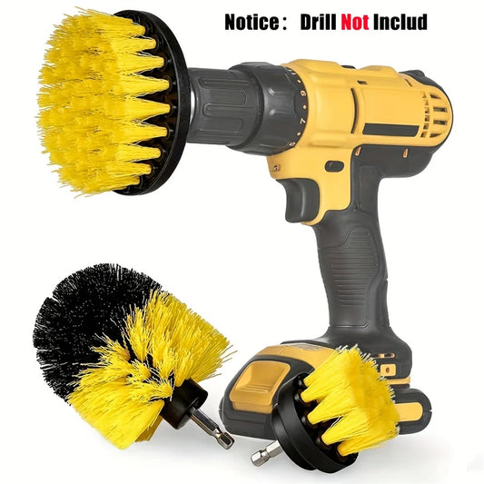 3pcs Drill Brush Attachment Set Power Scrubber Brush