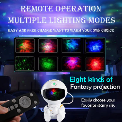 Galaxy Star Astronaut Projector LED Night Light Starry Sky