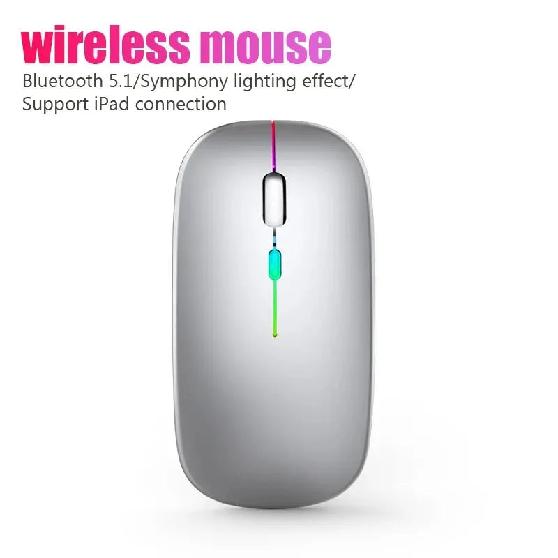 Wireless RGB Rechargeable Bluetooth Computer Mouse