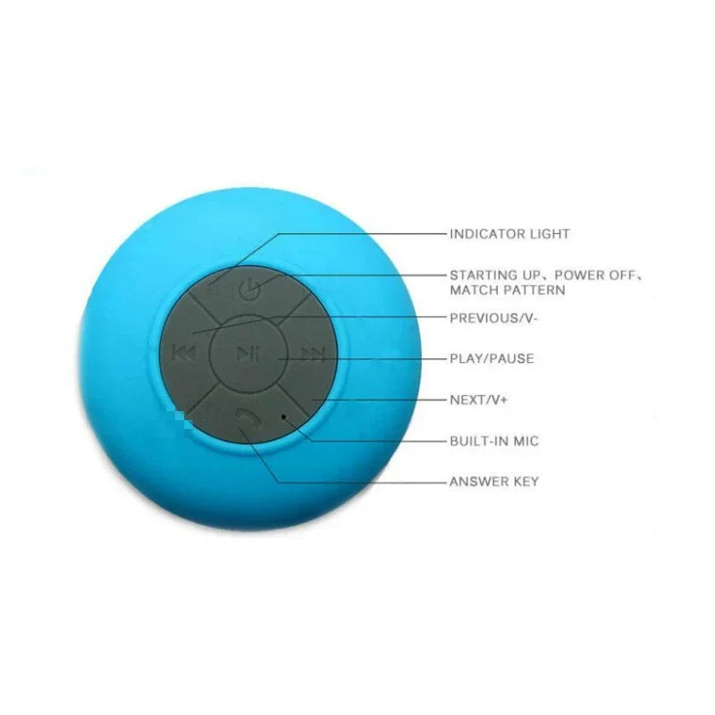 Bathroom waterproof wireless Bluetooth speaker